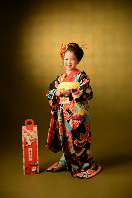 七五三7歳着物祝着舞妓風だらり帯ブランド小物こっぽり